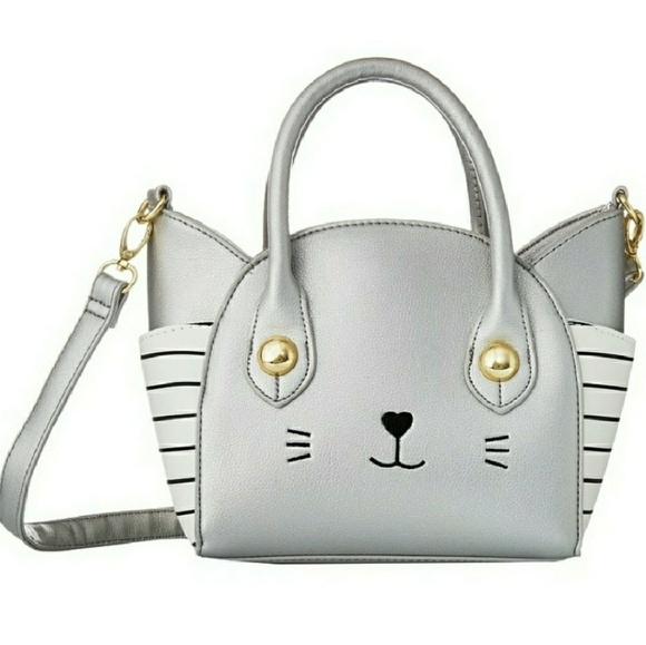 🌹NWT-Betsey Johnson Meow Cat Face Satchel! - Picture 7 of 7
